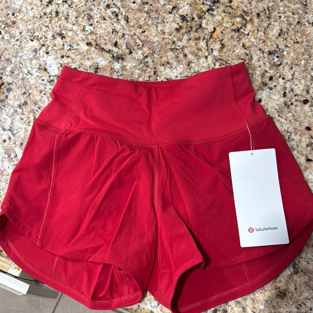 lululemon athletica Red Athletic Shorts